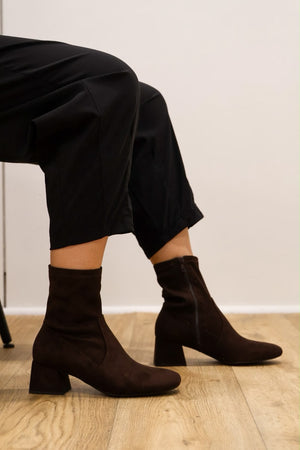 Wonders - G-5530 Brown Sock Boot