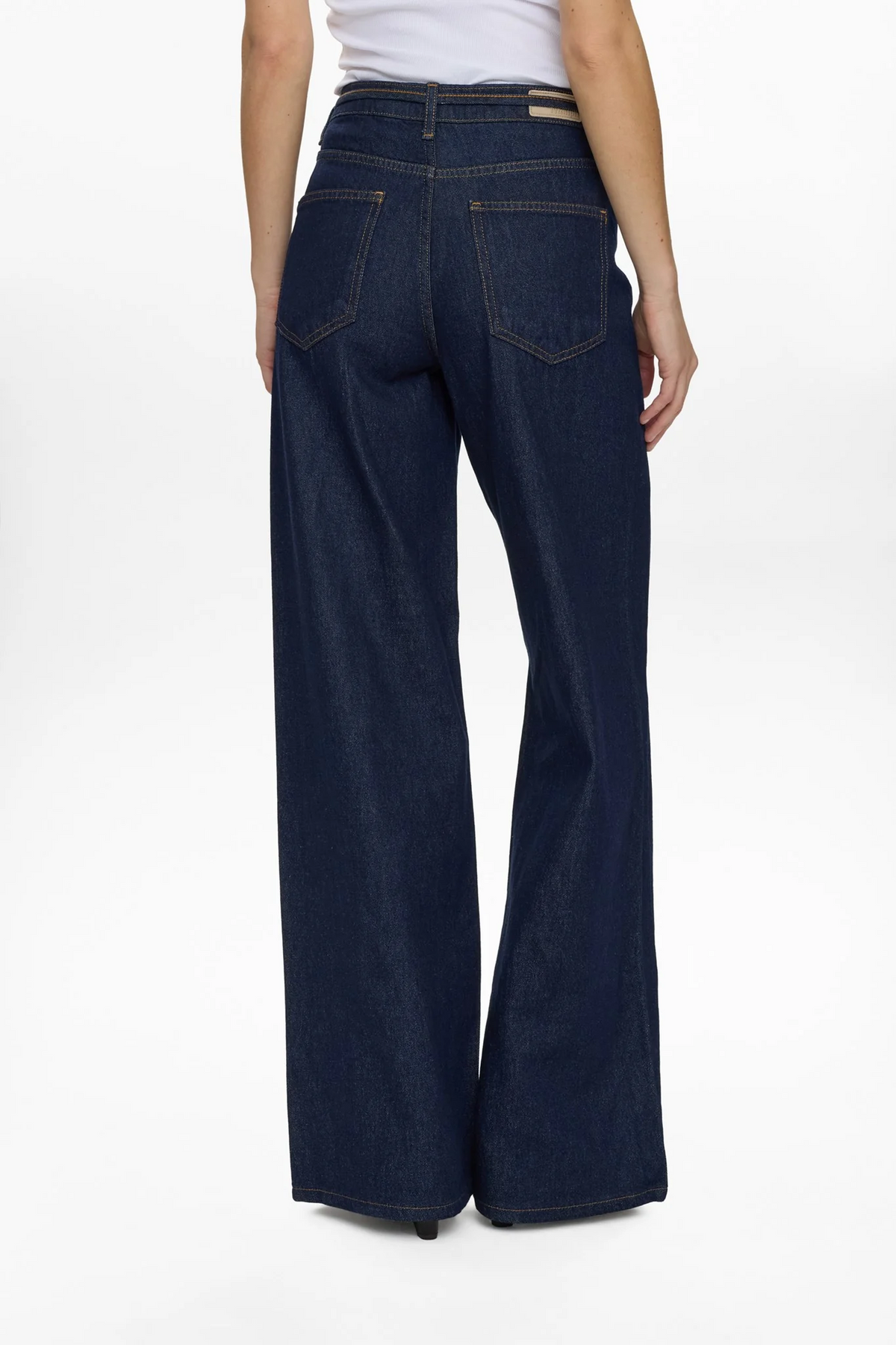 Numph - Nubrooklyn Dark Denim Wide Leg Jeans