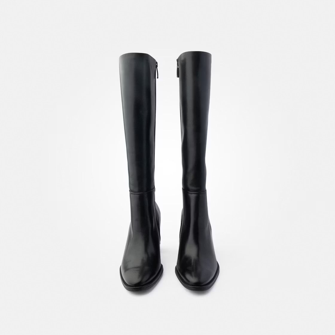 Paul Green -8145 Black Knee High Boot