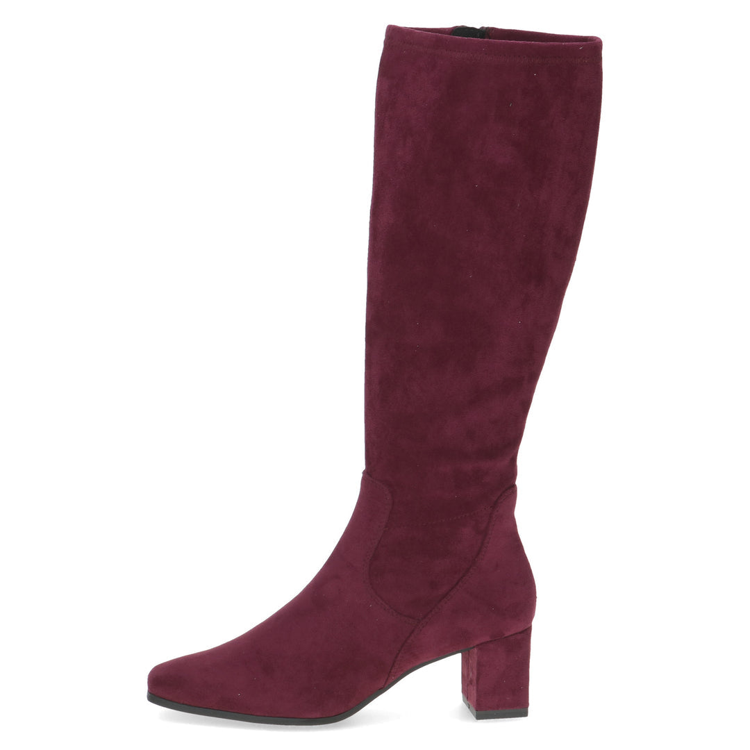 Caprice - 25547 Burgundy Stretch Knee High Boot