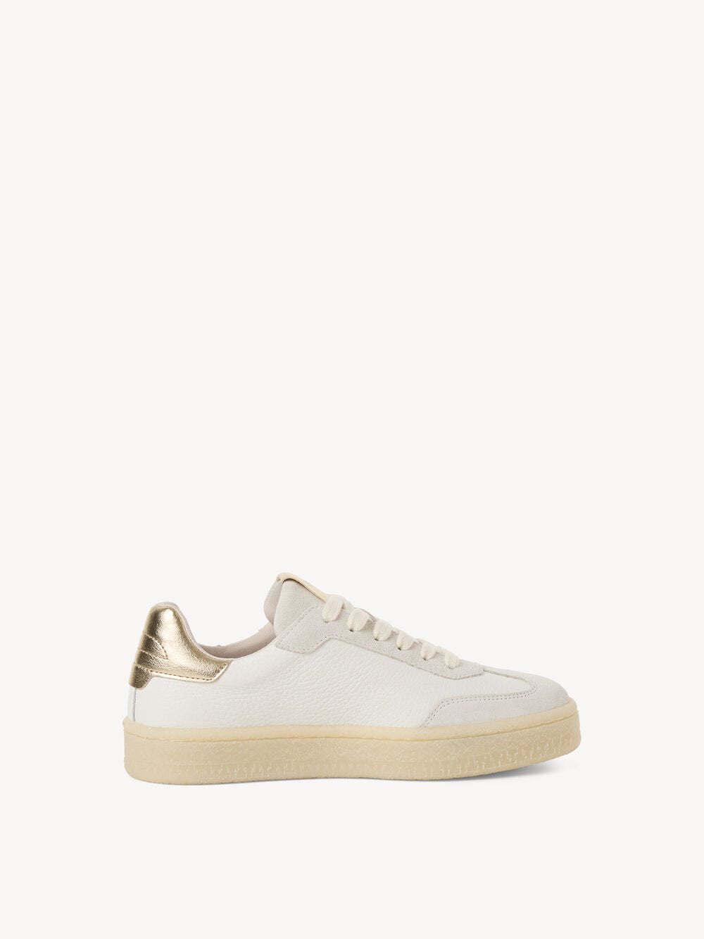 Tamaris - 23723 White and Gold Trainer