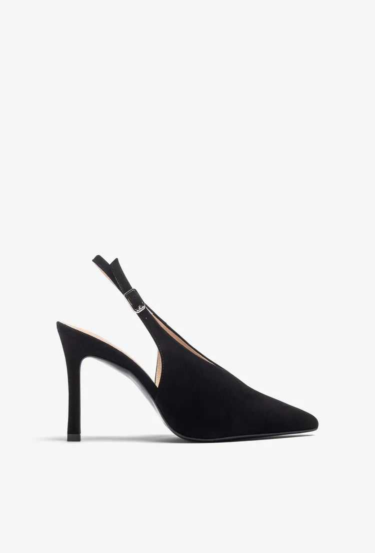 Unisa - Tabar Black Suede Slingback