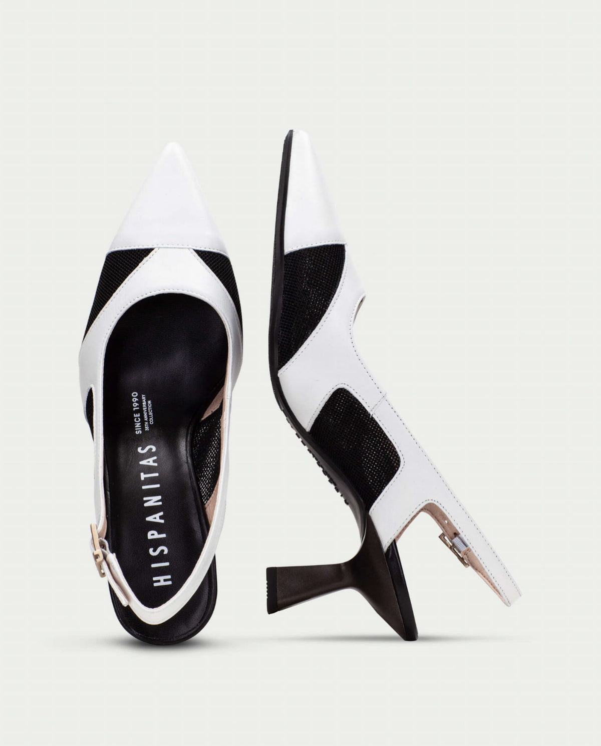 Hispanitas - HV254003 Black and White Slingback