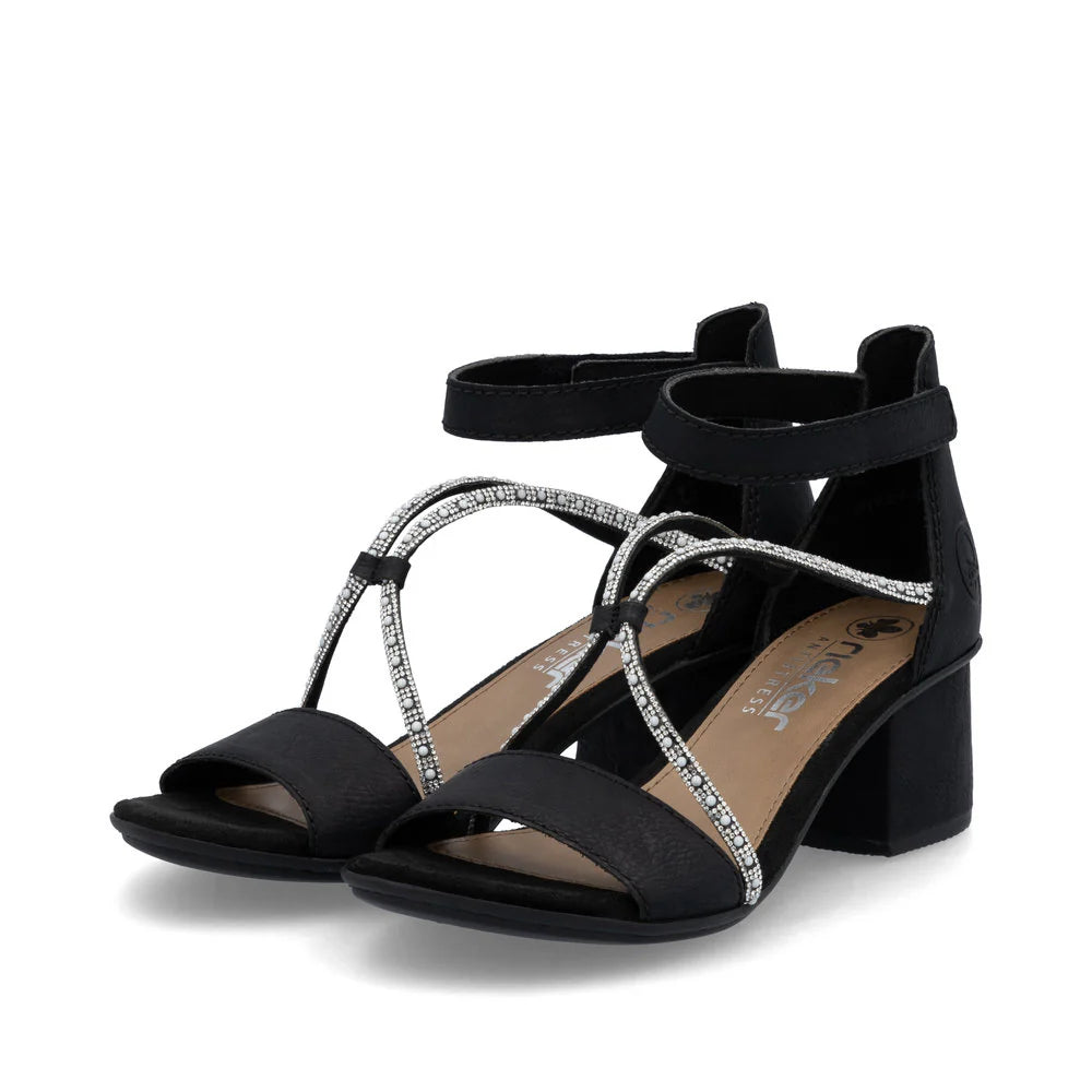 Rieker - 64654 Black Sandal