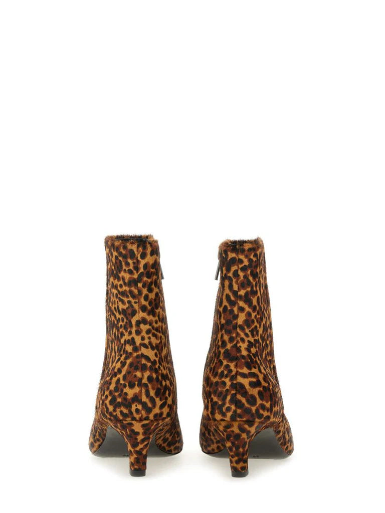 Ash - Vicky Leopard Kitten Heel Boot