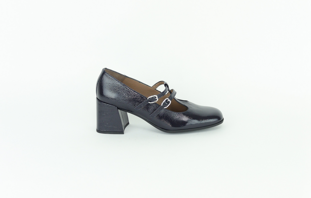 Wonders - H-6602 Navy Patent Mary Jane