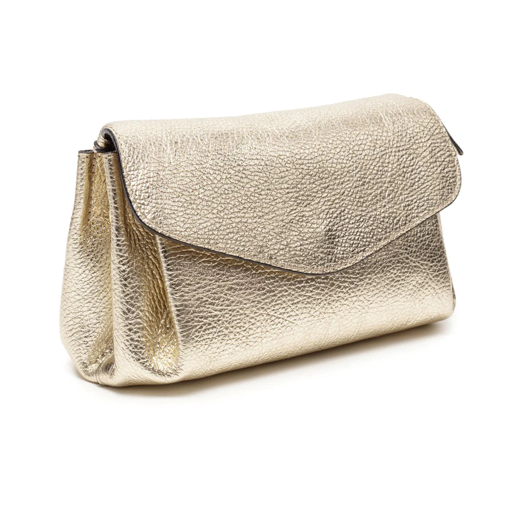 Elie Beaumont - Gold Leather Envelope Bag