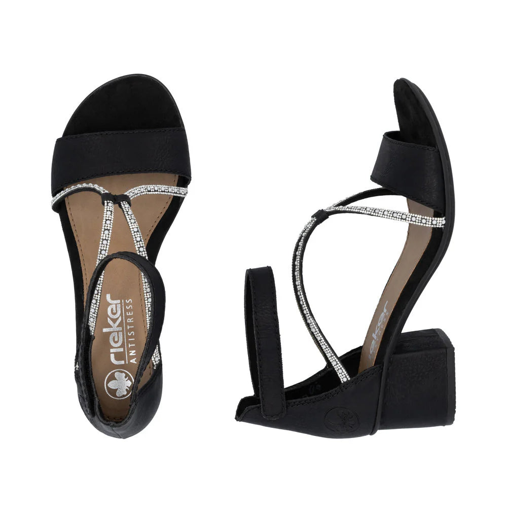 Rieker - 64654 Black Sandal