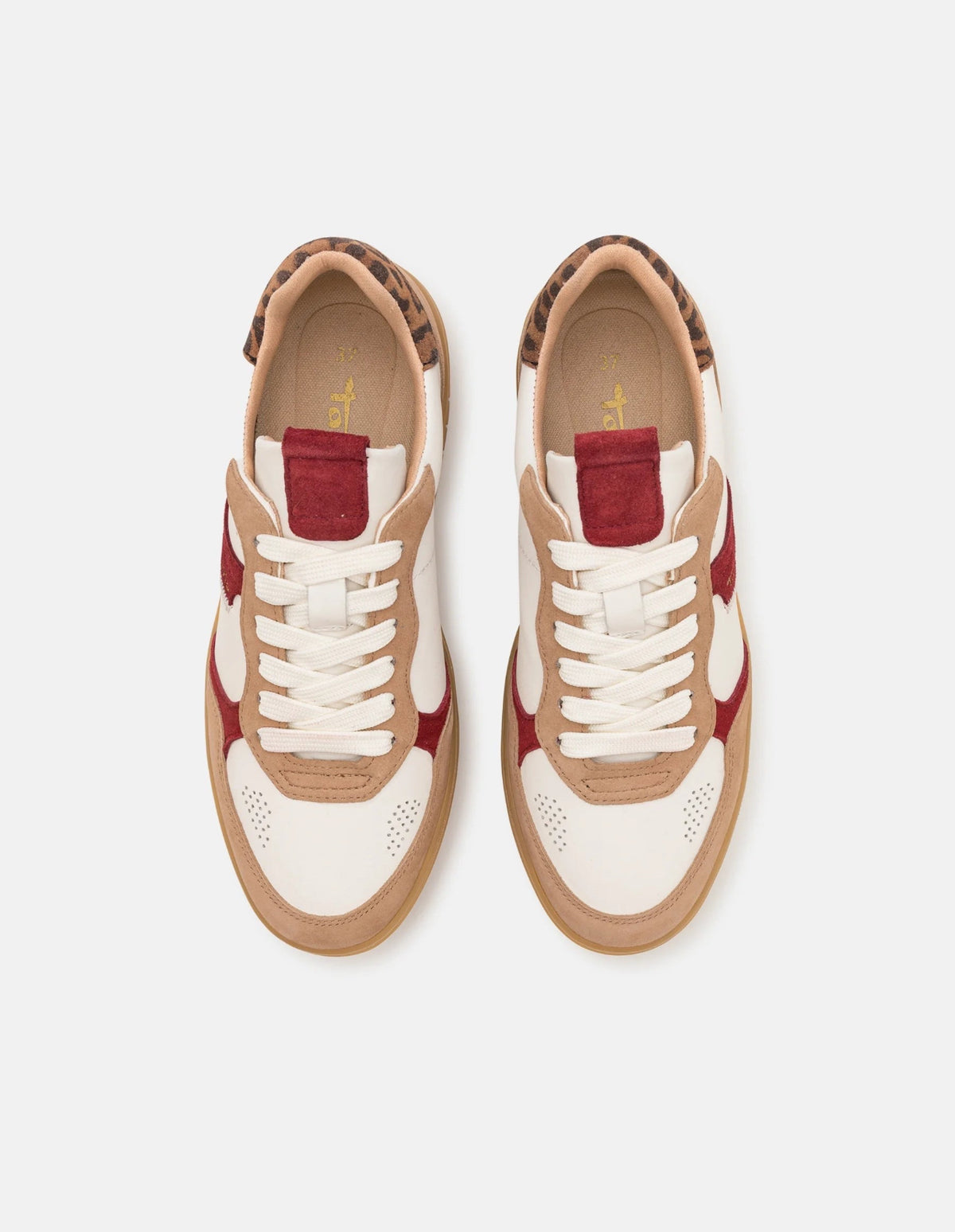 Tamaris - 23773 Beige Multi Platform Trainer