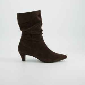 Paul Green - 8328 Brown Slouch Kitten Heel Boot
