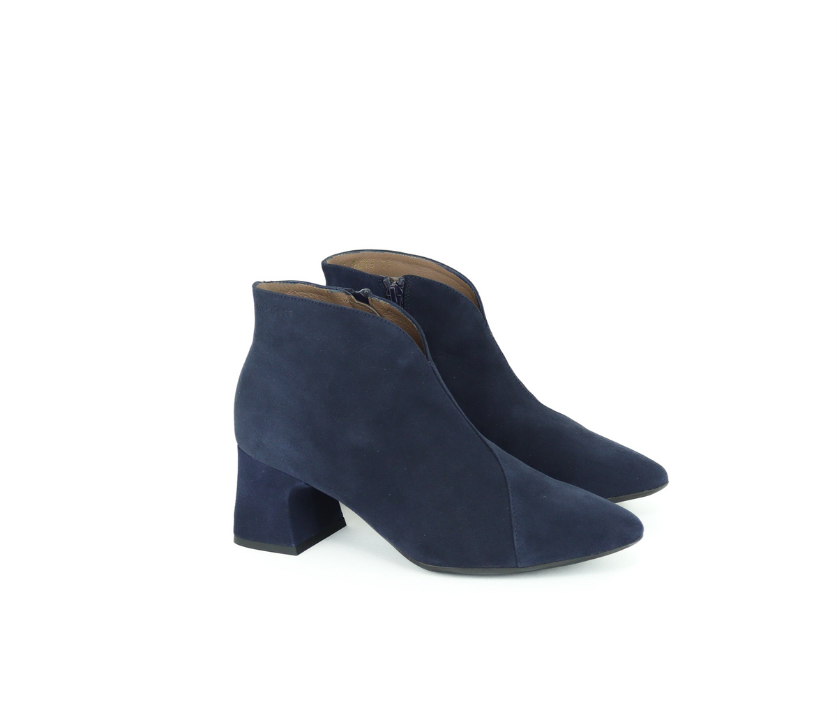 Wonders - I-9013 Navy Suede Ankle Boot