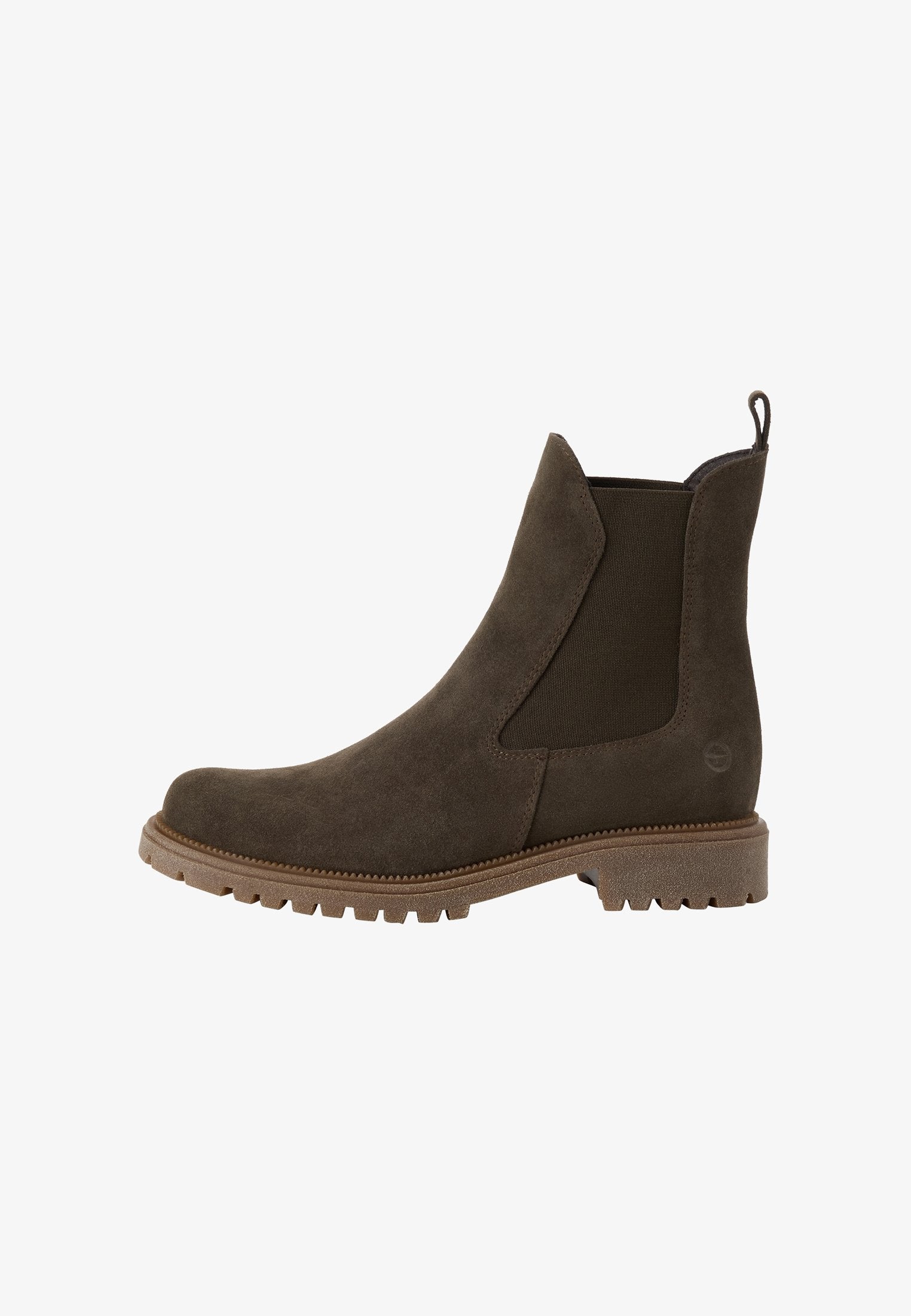 Tamaris - 25427 Olive Suede Chelsea Boot