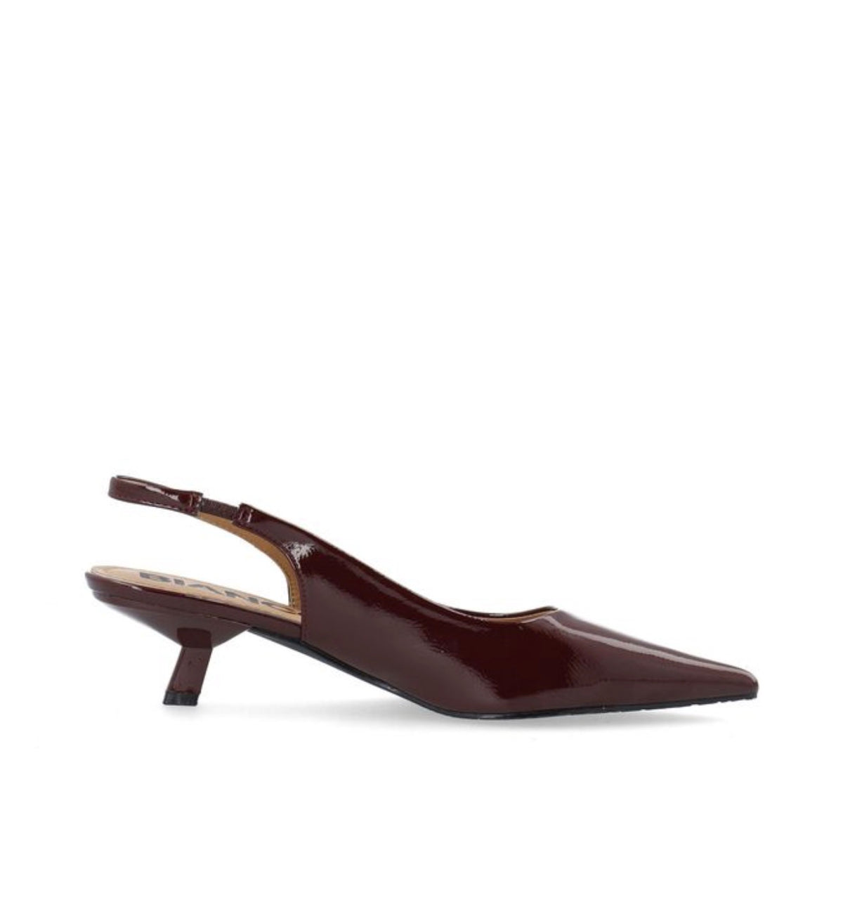 Bianco - 11241276 Burgundy Kitten Heel Slingback