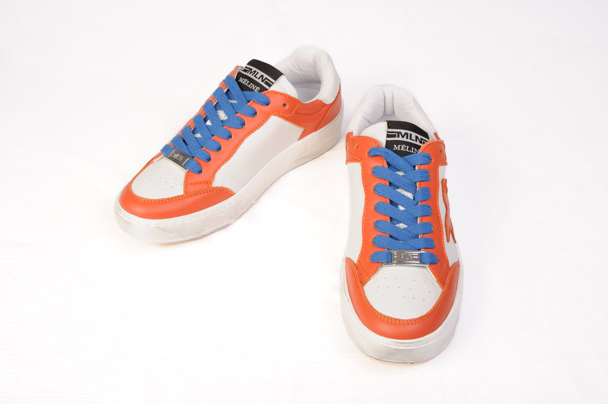 Méliné - Pad 57 Burnt Orange & White Trainer