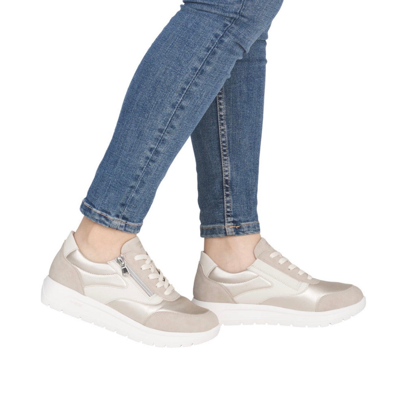 Remonte - D2V02 Gold Zip Trainer