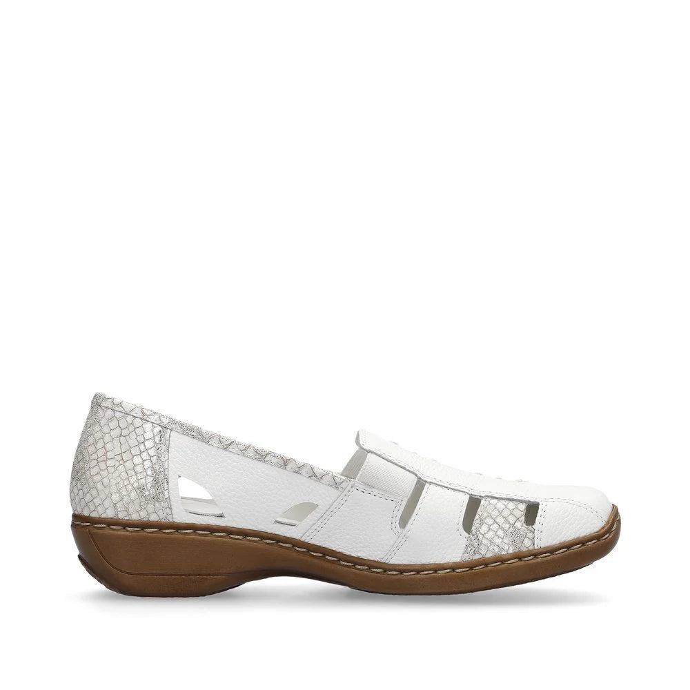 Rieker - 41385 White Slip On