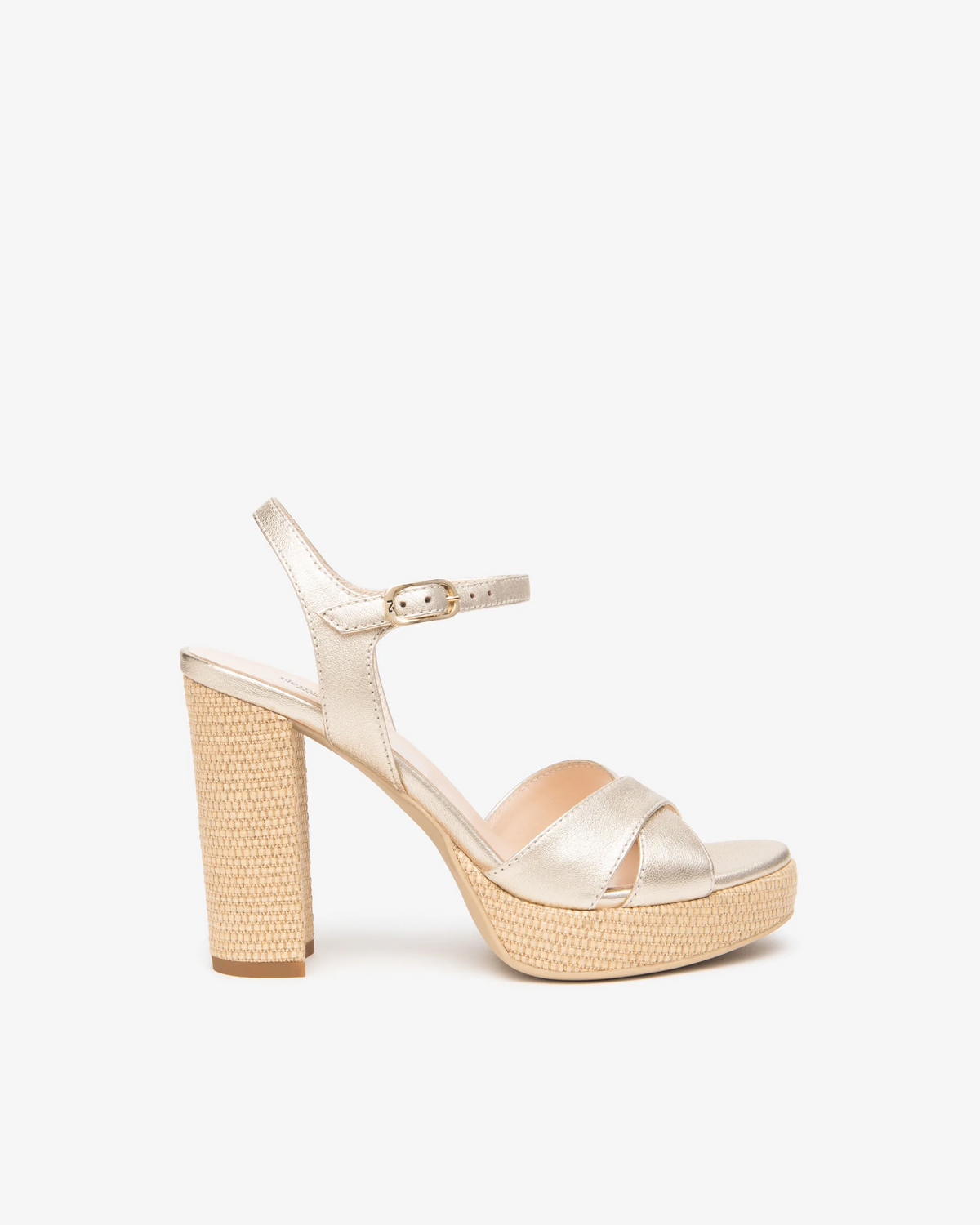NeroGiardini - E615811 Gold Platform Sandal