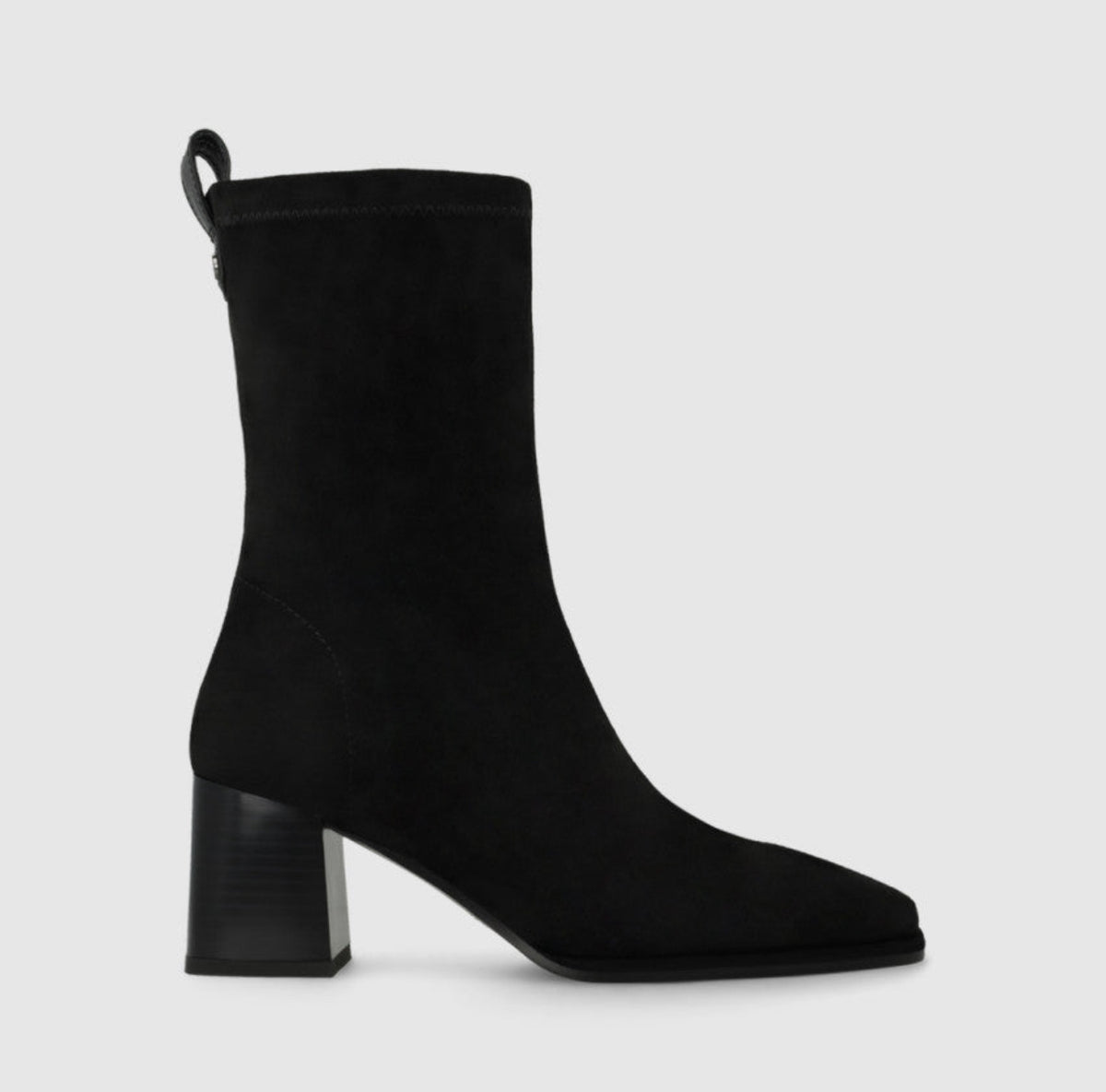 Lodi - Heka Black Sock Ankle Boot