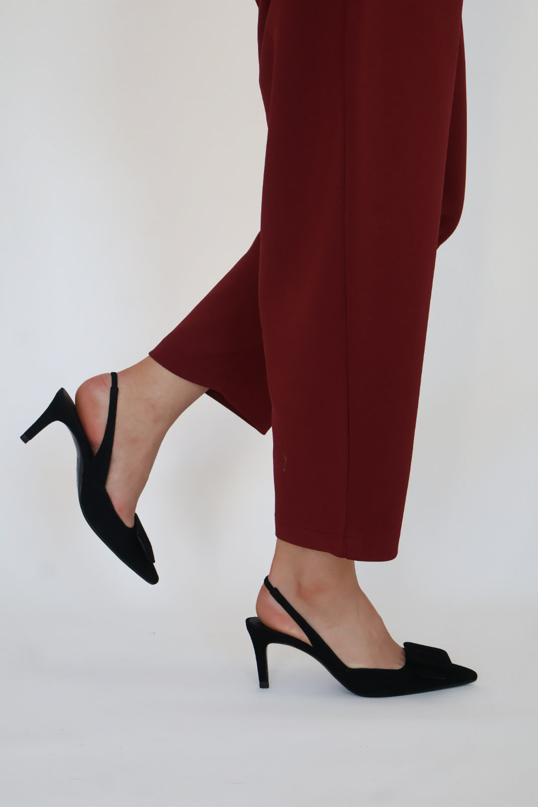 Lodi - Nestor Black Buckle Slingback