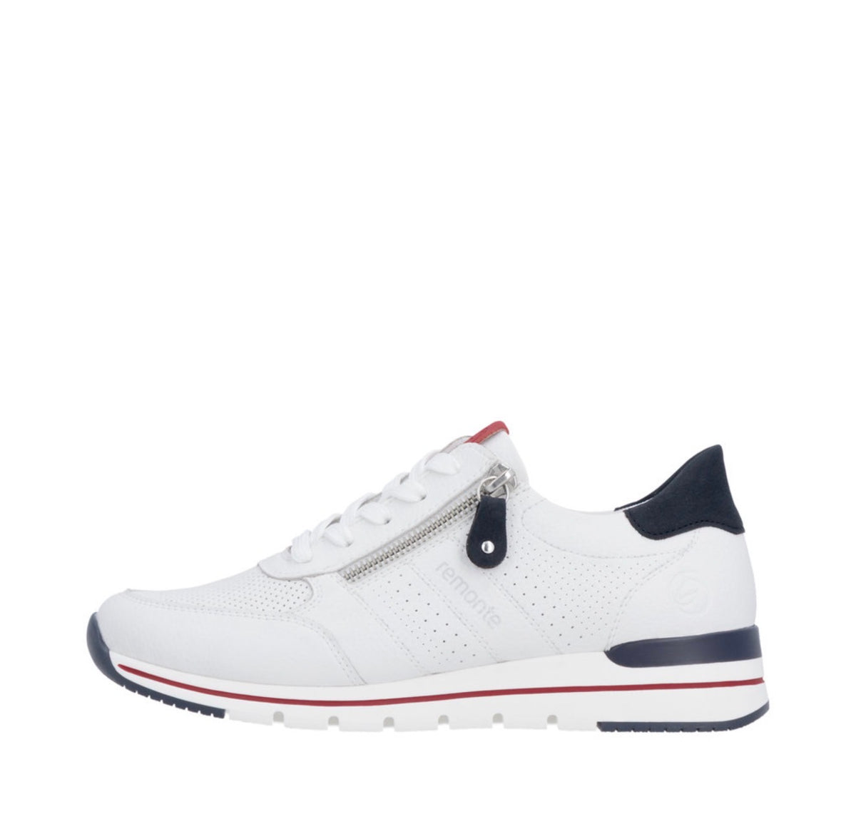 Remonte - R6705 White Pref Zip Trainer