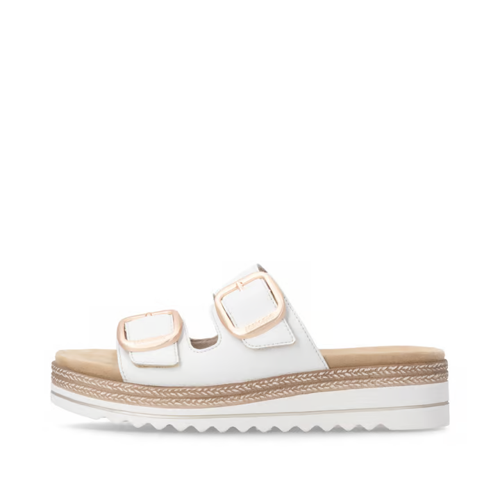 Remonte - D0Q66 White Buckle Slide