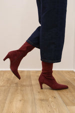 Lodi - A-Oisris Burgundy Sock Knee Boot