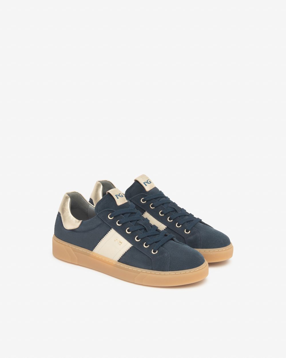NeroGiardini - I514150 D Navy Retro Trainer