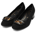 Ara - 20423 Black /Leopard Court Shoe