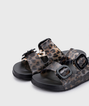 Igor - S10336-002 Black Leopard Pool Slide