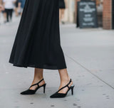 Lodi - Naltom Black Strap Slingback