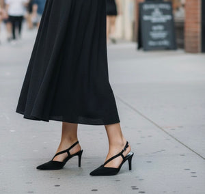 Lodi - Naltom Black Strap Slingback