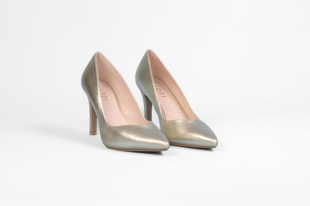 Lodi - Rabot Gold Leather Court Shoe