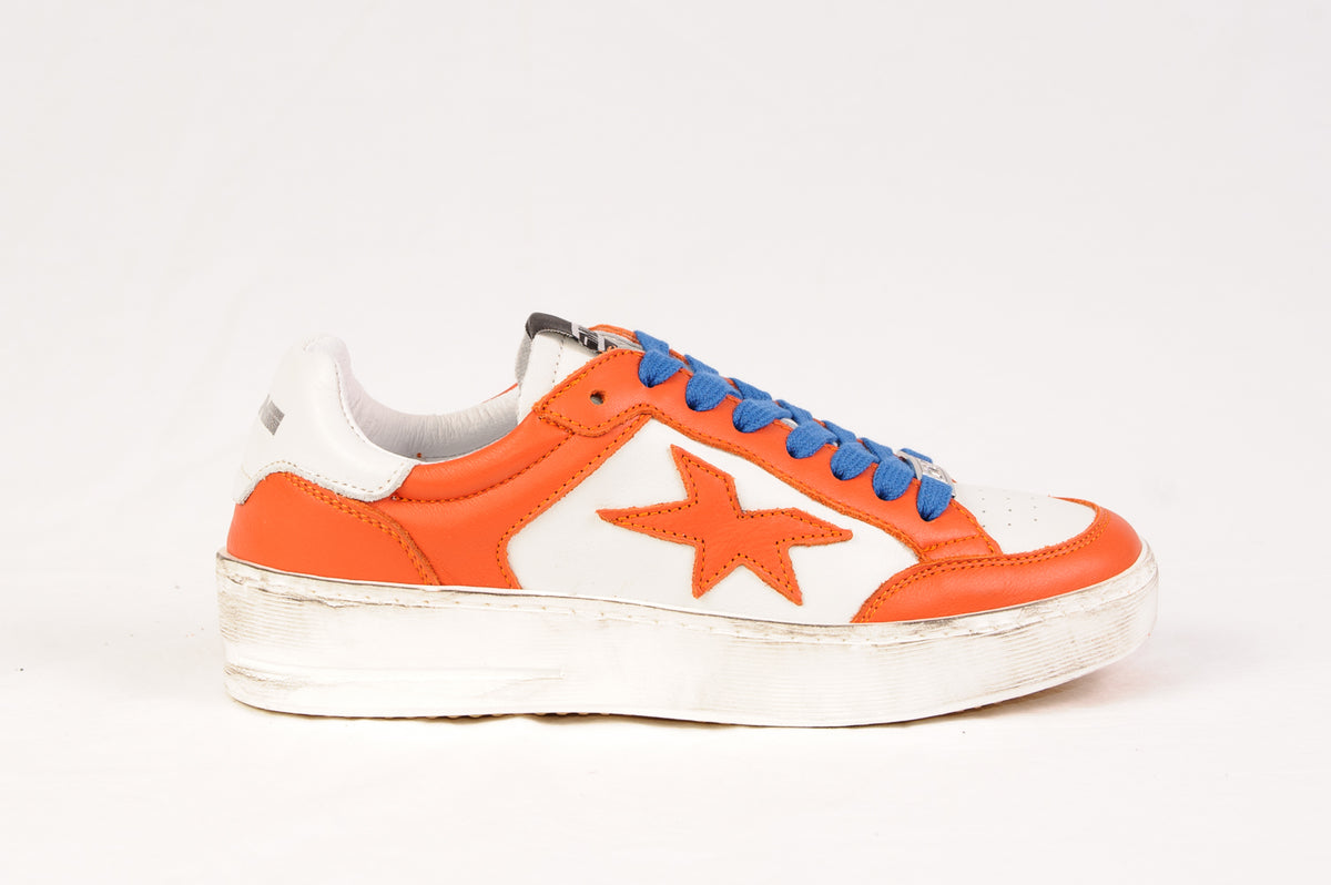 Méliné - Pad 57 Burnt Orange & White Trainer