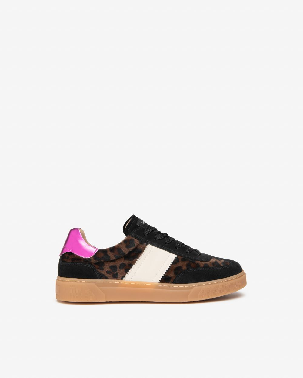 Nerogiardini - I617427D Black/Leopard Suede Trainer