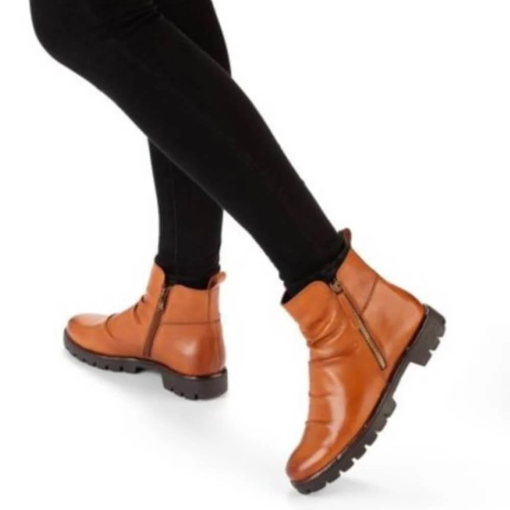 Ara - 29601 Cognac Leather Ankle Boot