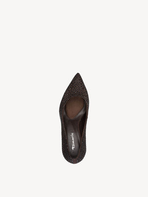 Tamaris - 22468 Brown Glitz Court Shoe