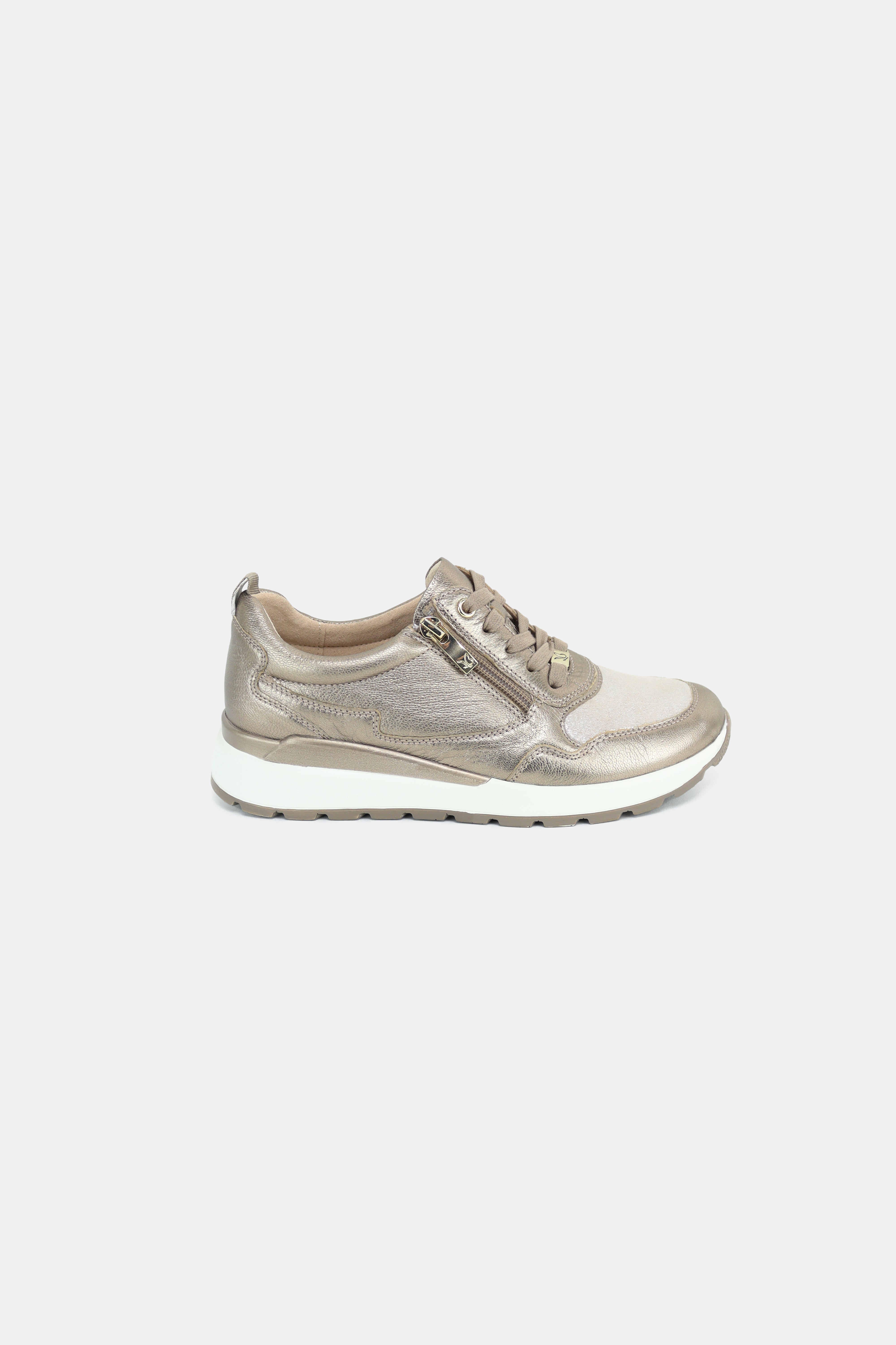 Caprice - 23760 Gold Zip Trainer