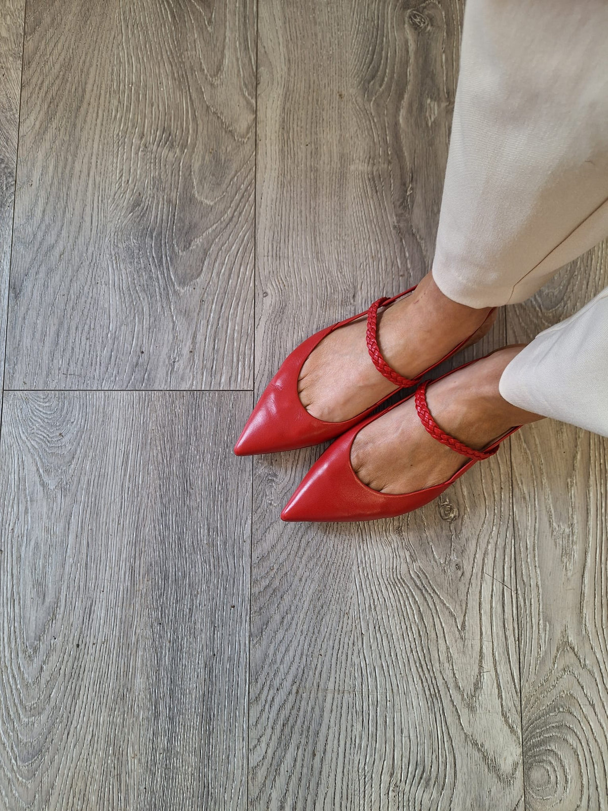 Pomme Dor - 1204 Red Slingback