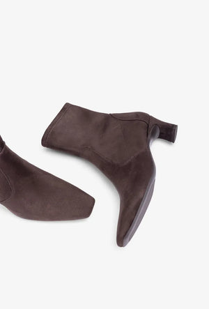 Unisa - Jarret Brown Kitten Heel Sock Boot