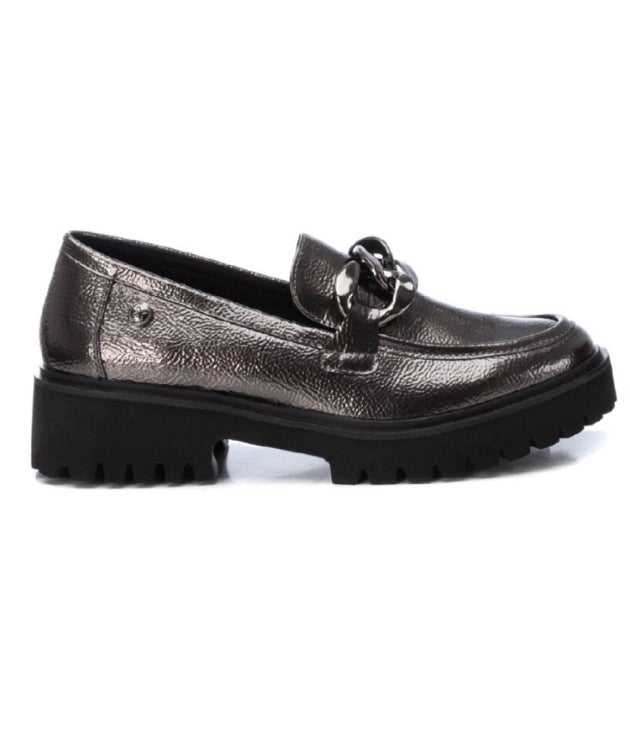 XTI - 143205 Pewter Patent Chunky Loafer