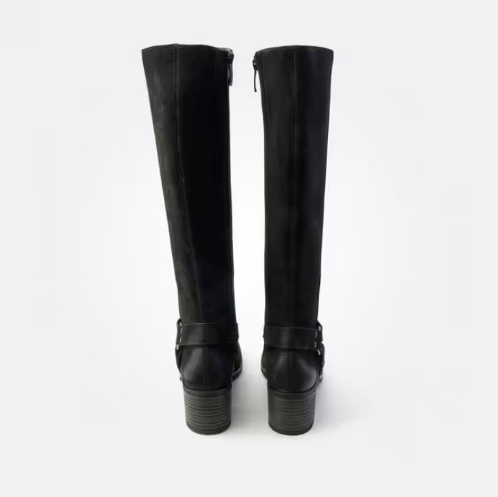 Paul Green - 8196 Black Knee High Boot