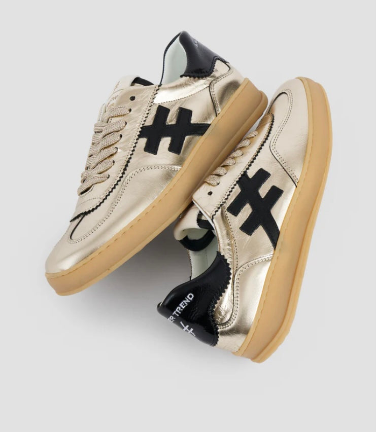 ANOTHER TREND -A032M343 Gold Metallic Trainer [Preorder for June 7th]