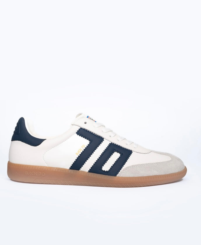 Back 70 - 2505-16 White & Navy Trainer