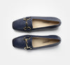 Paul Green - 2942 Navy Leather Loafer