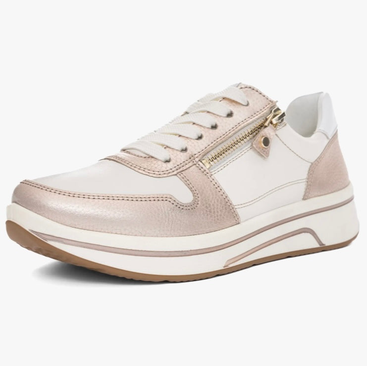 Ara - 27540 Cream & Gold Trainer