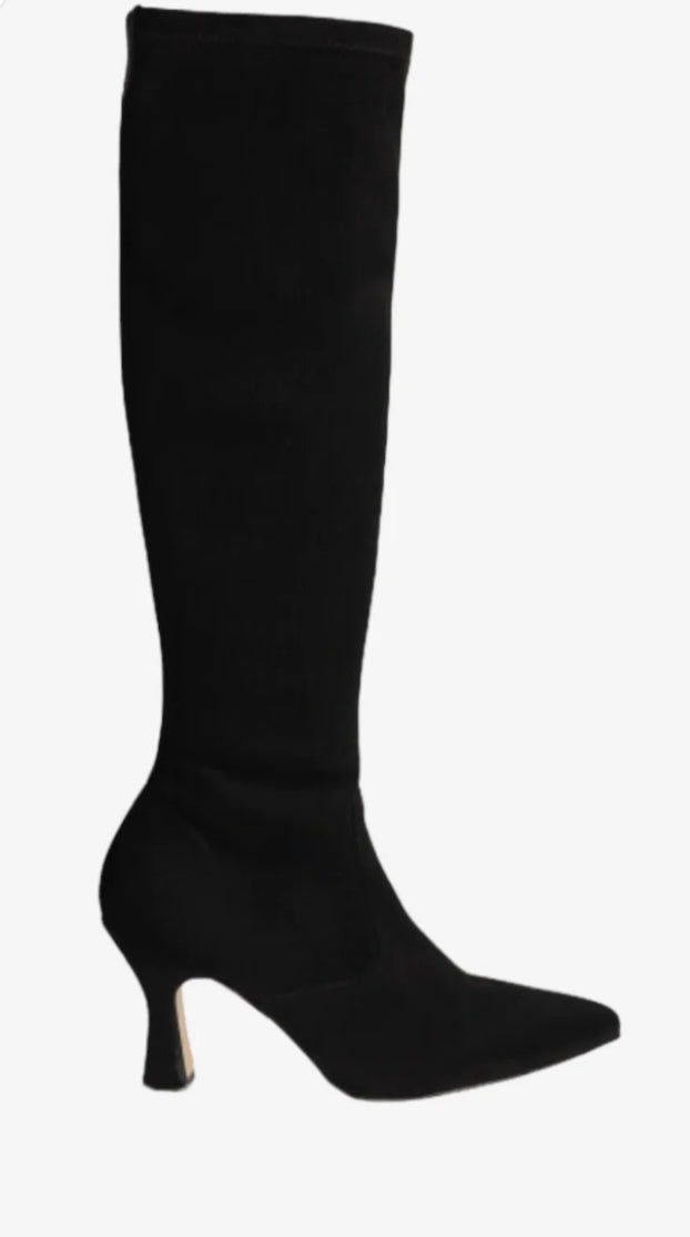 DCHICAS 5501 Black Sock Knee High Boot
