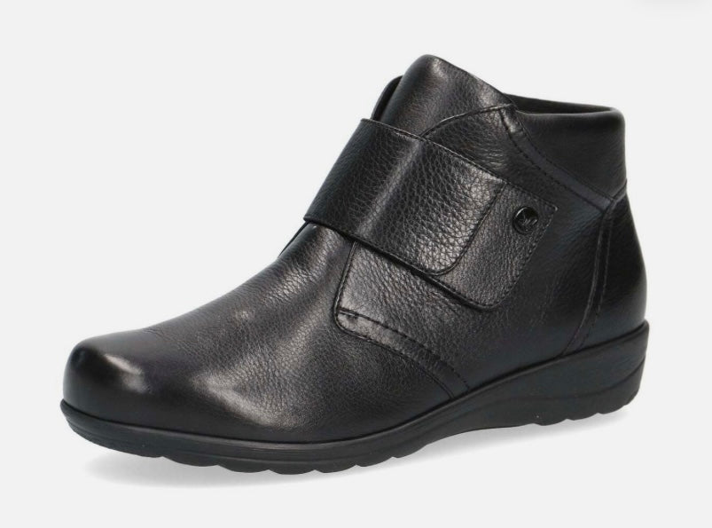 Caprice - 9-26457 Black Leather Ankle Boot