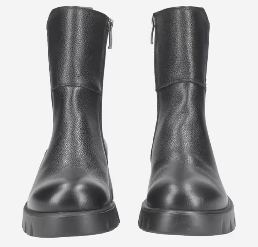 Paul Green -8104 Black Leather Chelsea Boot