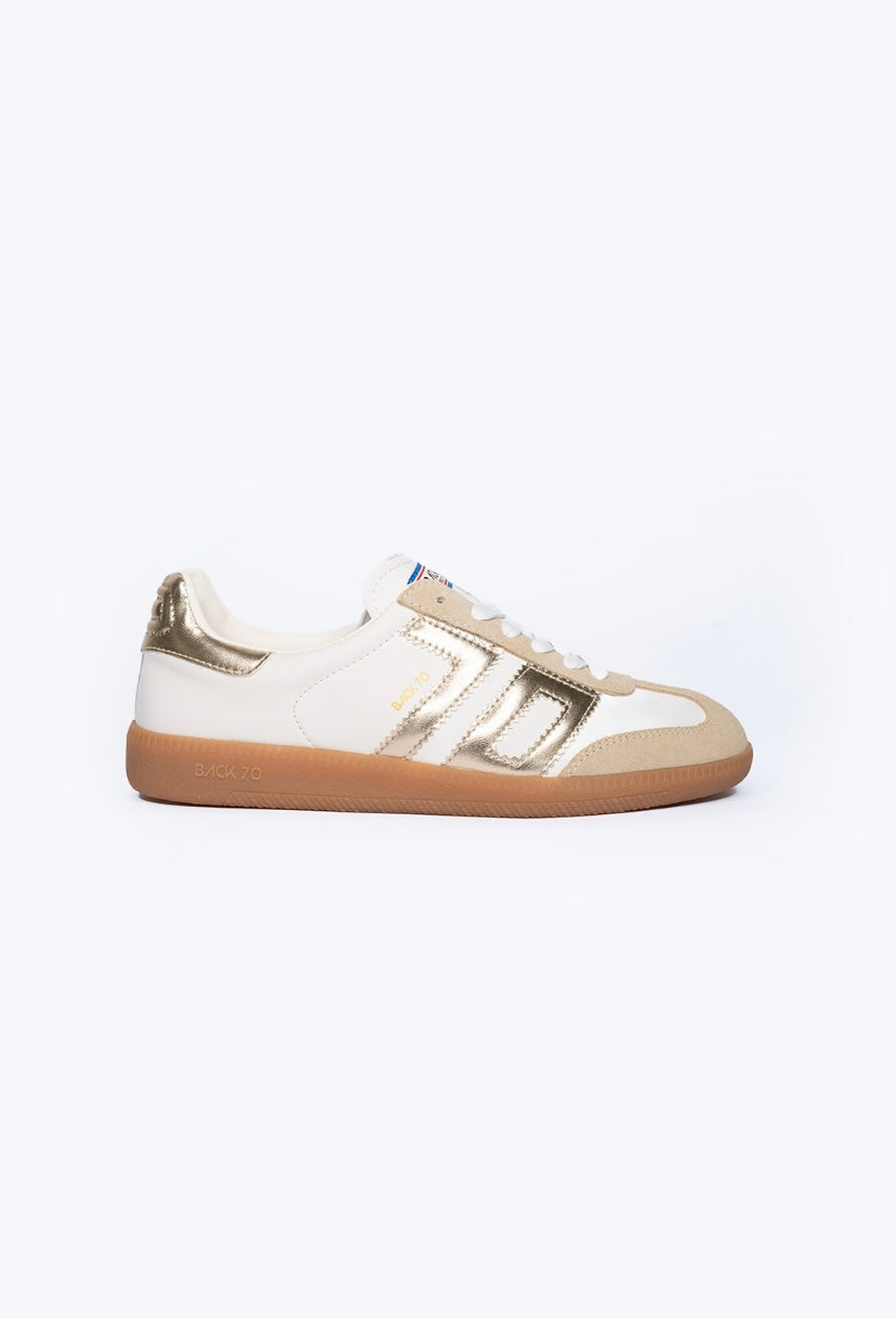 Back 70 - 2505-17 White & Gold Trainer