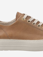 Paul Green - 4790 Tan Leather Laced Trainer